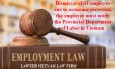 Dismissal of 01 employee due to economic recession, the employer must notify the Provincial Department of Labor in Vietnam